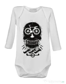 Baby body Bicycle love Alb