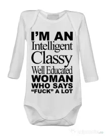 Baby body Classy Woman Alb