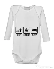 Baby body Eat smoke sleep Alb