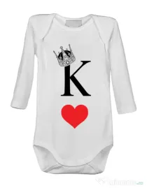 Baby body Fancy King Alb