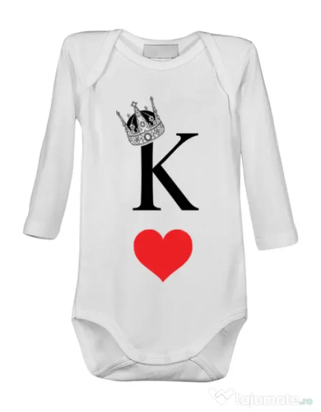 Baby body Fancy King Alb