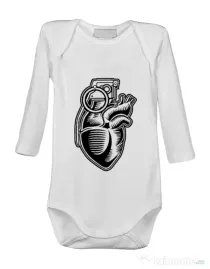 Baby body Grenade Heart Alb