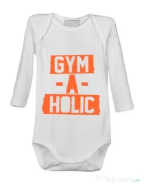 Baby body Gymaholic Alb