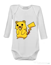 Baby body Pika Pika Alb