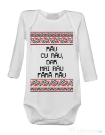 Baby body Rau cu rau Alb