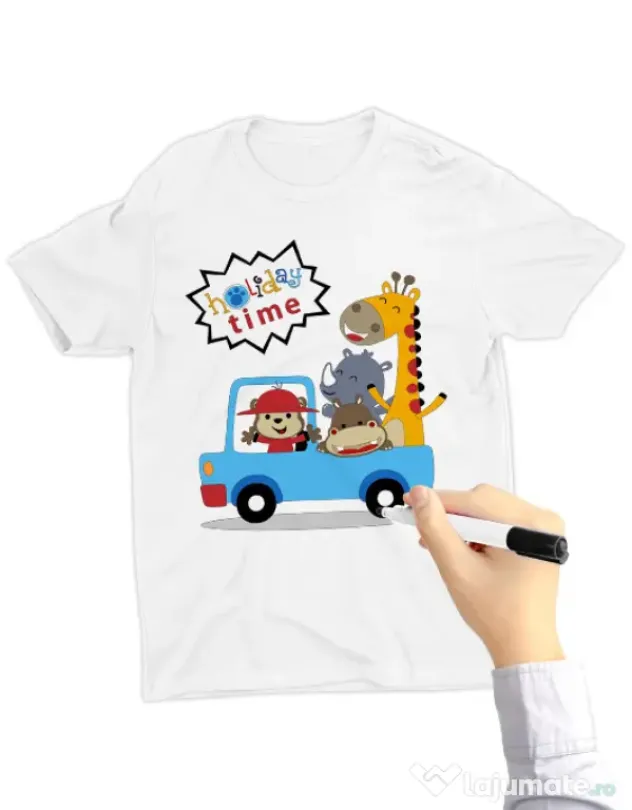 Tricou de colorat Holiday time