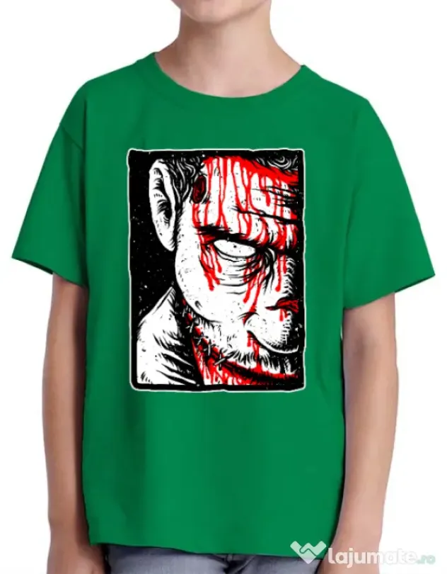 Tricou ADLER copil Zomblood Verde mediu
