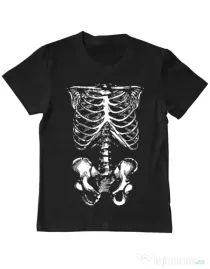 Tricou ADLER copil Ribcage Negru