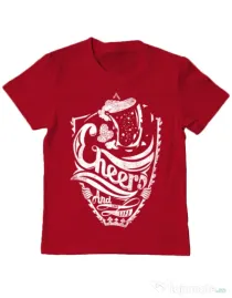 Tricou ADLER copil Cheers Rosu
