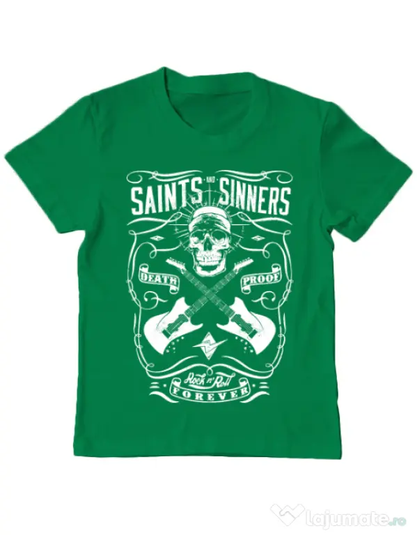 Tricou ADLER copil Death proof II Verde mediu