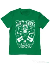 Tricou ADLER copil Death proof II Verde mediu