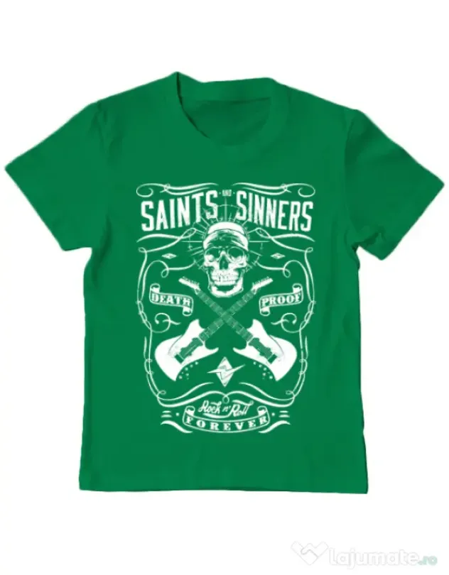 Tricou ADLER copil Death proof II Verde mediu