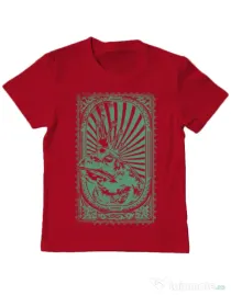 Tricou ADLER copil Frog king Rosu