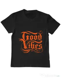 Tricou ADLER copil Good vibes Negru