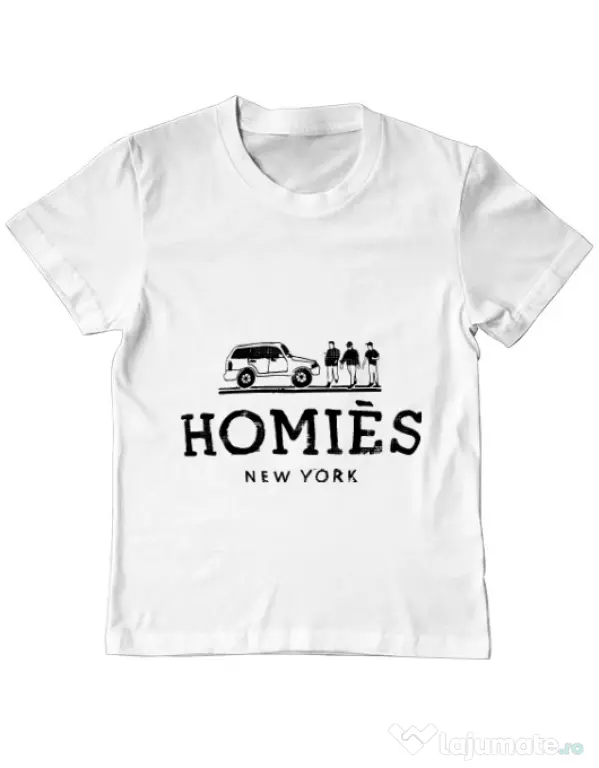 Tricou ADLER copil Homies Alb