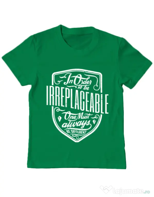 Tricou ADLER copil Irreplaceable Verde mediu