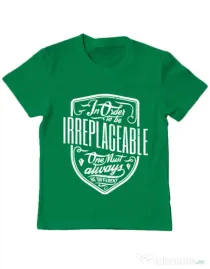 Tricou ADLER copil Irreplaceable Verde mediu