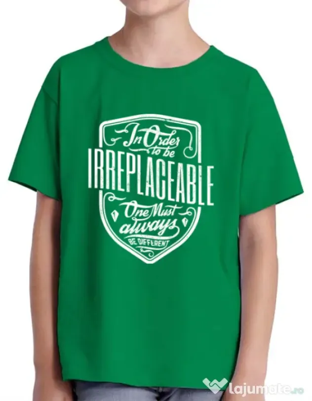 Tricou ADLER copil Irreplaceable Verde mediu