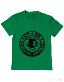 Tricou ADLER copil Road rash Verde mediu
