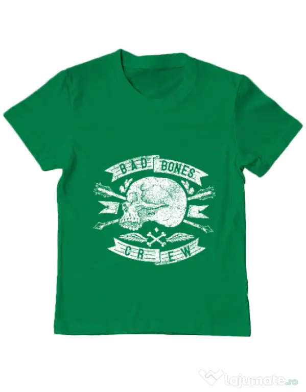 Tricou ADLER copil Skull symbol Verde mediu