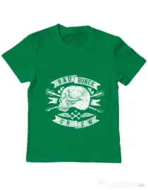 Tricou ADLER copil Skull symbol Verde mediu
