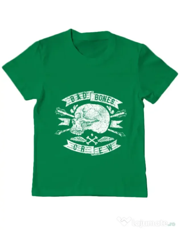 Tricou ADLER copil Skull symbol Verde mediu
