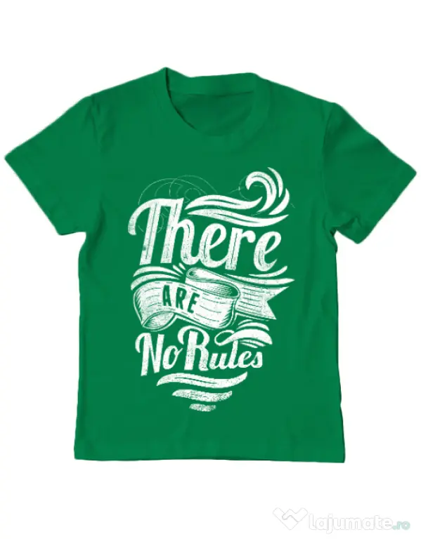 Tricou ADLER copil There are no rules Verde mediu