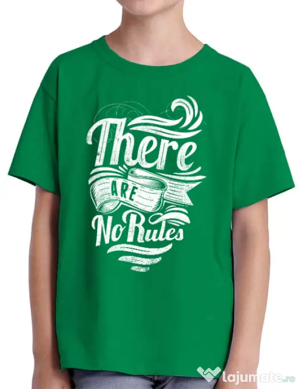 Tricou ADLER copil There are no rules Verde mediu