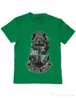 Tricou ADLER copil The anchor drops Verde mediu