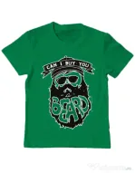 Tricou ADLER copil Can i buy you a beard Verde mediu