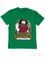 Tricou ADLER copil Wood you be mine Verde mediu
