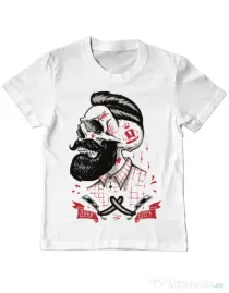 Tricou ADLER copil Deep cuts Alb