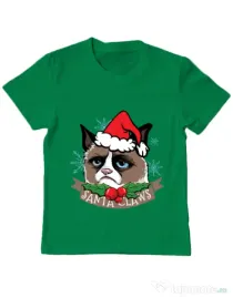 Tricou ADLER copil Santa Claws Verde mediu