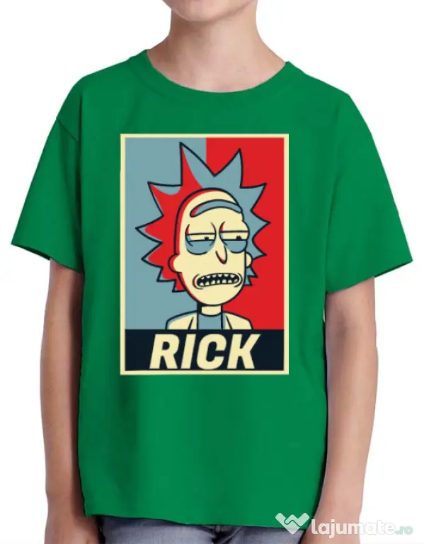 Tricou ADLER copil Rick Verde mediu