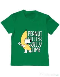 Tricou ADLER copil Peanut butter jelly time Verde mediu