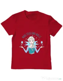 Tricou ADLER copil Make your own magic Rosu
