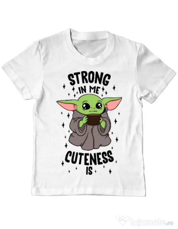 Tricou ADLER copil Strong in me Alb