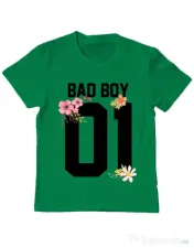 Tricou ADLER copil Bad boy Verde mediu 