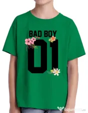 Tricou ADLER copil Bad boy Verde mediu 