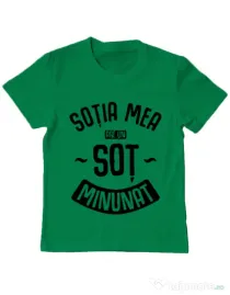 Tricou ADLER copil Un sot minunat Verde mediu