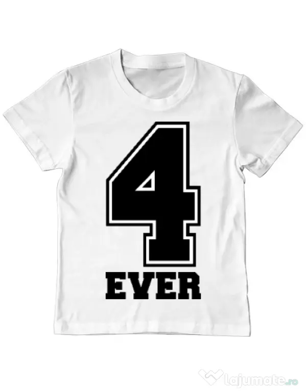 Tricou ADLER copil Forever Alb