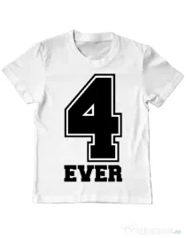 Tricou ADLER copil Forever Alb