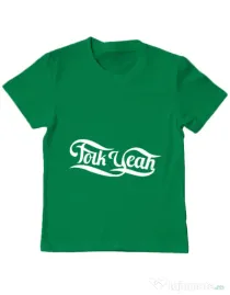 Tricou ADLER copil Folk yeah Verde mediu