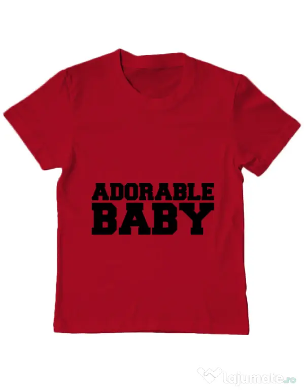 Tricou ADLER copil Adorable baby Rosu