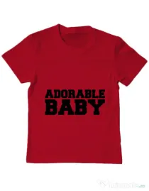 Tricou ADLER copil Adorable baby Rosu