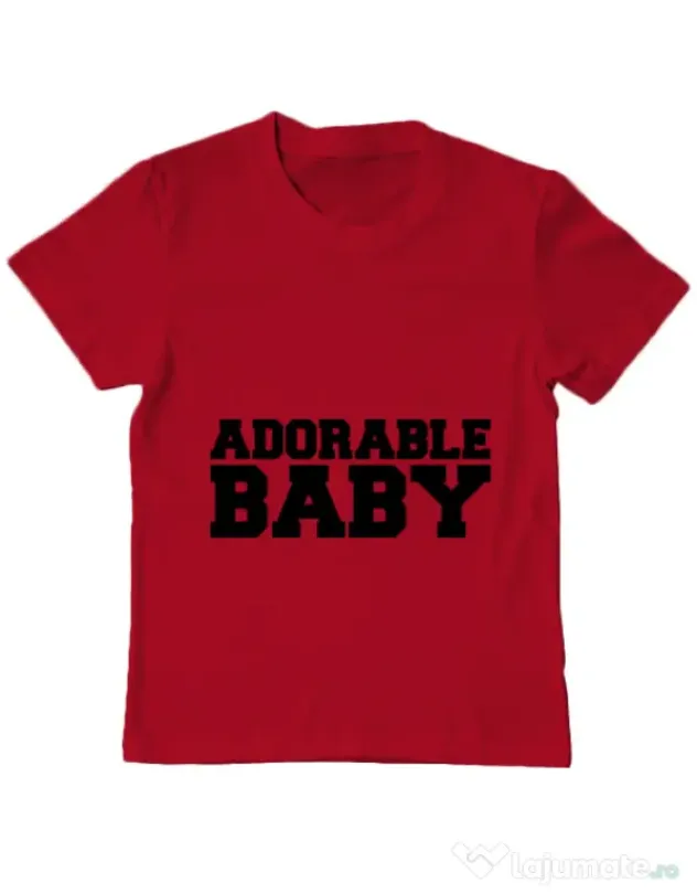 Tricou ADLER copil Adorable baby Rosu