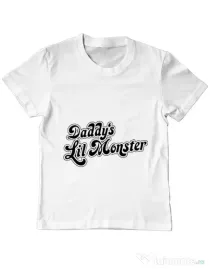 Tricou ADLER copil Lil monster Alb