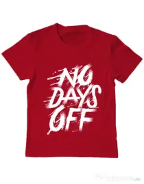 Tricou ADLER copil No days off Rosu