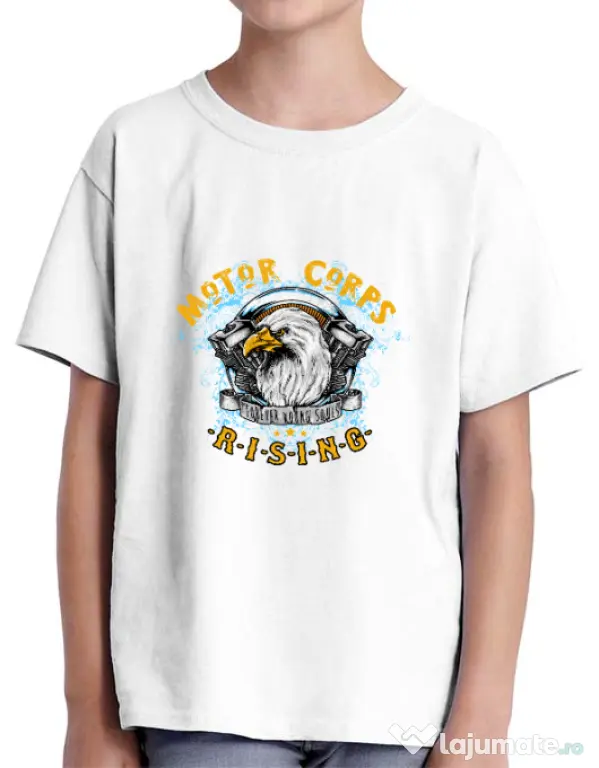 Tricou ADLER copil Eagle Alb