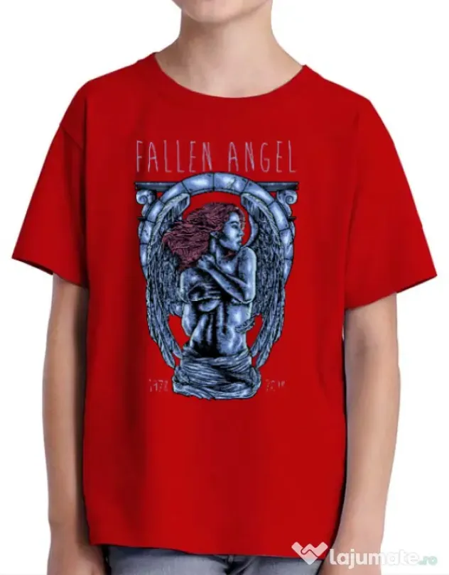 Tricou ADLER copil Fallen angel Rosu